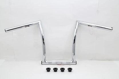 MCM 20202 17 Inch Chrome ChiZeled Z-Bar Handlebar with Indents for Harley Davidson XL (1980-1989) by MCM