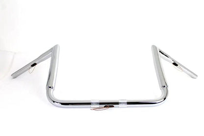 MCM 12-inch Chrome ChiZeled Z-Bar Handlebar for Harley Davidson FLH Models (Part #20246) by MCM