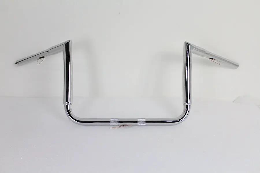 MCM 12-inch Chrome ChiZeled Z-Bar Handlebar for Harley Davidson FLH Models (Part #20246) by MCM