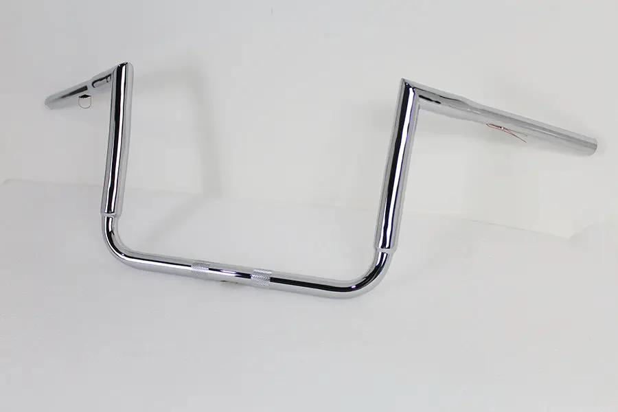 MCM 12-inch Chrome ChiZeled Z-Bar Handlebar for Harley Davidson FLH Models (Part #20246) by MCM