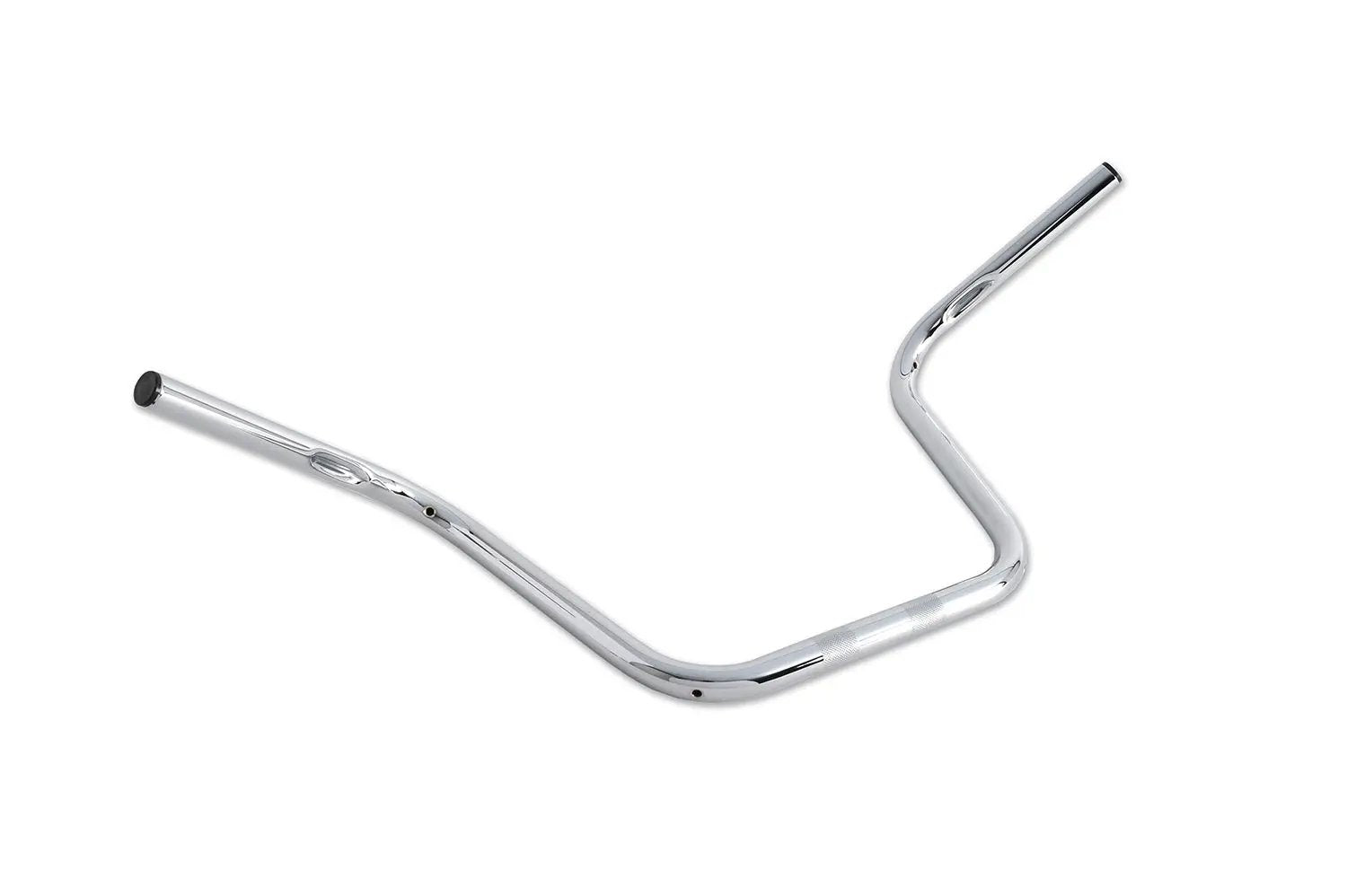 MCM 12 Inch Ape Hanger Handlebars with Indents Chrome for Harley Davidson Models by MCM