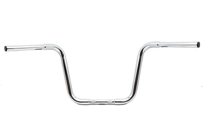 MCM 12-1/2 Inch Buffalo Ape Hanger Handlebar with Indents Chrome for Harley Davidson by MCM