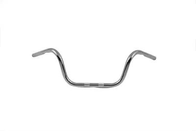 MCM 8 Inch Ape Hanger Handlebar with Indents Chrome for Harley Davidson 1982-1985 by MCM