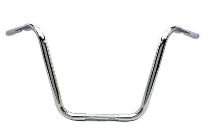 MCM 16 Inch Buffalo Ape Hanger Handlebar with Indents Chrome - Fits Harley Davidson FL, Fx, XL 1982-1985 by MCM