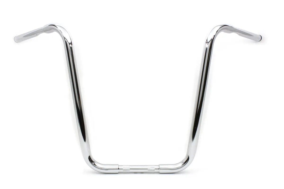 MCM 20 Inch Buffalo Ape Hanger Handlebar with Indents Chrome for Harley Davidson by MCM
