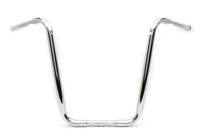 MCM 20 Inch Buffalo Ape Hanger Handlebar with Indents Chrome for Harley Davidson by MCM