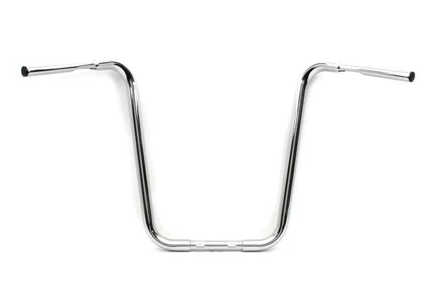 MCM 20 Inch Buffalo Ape Hanger Handlebar with Indents Chrome for Harley Davidson by MCM