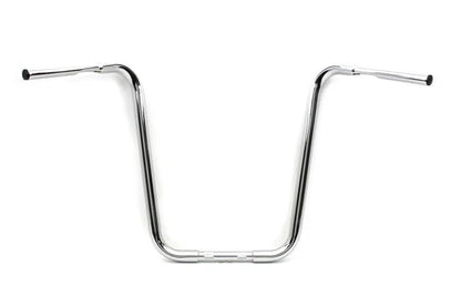 MCM 20 Inch Buffalo Ape Hanger Handlebar with Indents Chrome for Harley Davidson by MCM