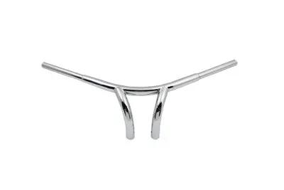 MCM 7 inch Curve Riser Bar Handlebar with Indents for Harley Davidson Models by MCM