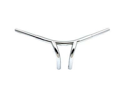 MCM 8-1/2 Inch Curved Riser Handlebar with Indents for Harley Davidson 1982-1985 FL, FX, XL by MCM