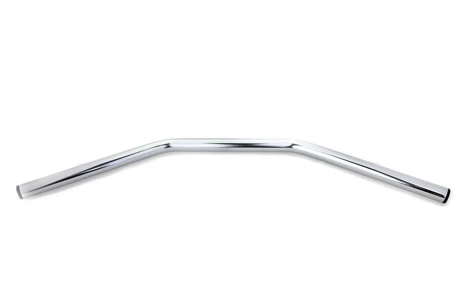 MCM Flat Drag Handlebar Without Indents Chrome Part 20301-CHROME for Harley Davidson FL & FX Models by MCM