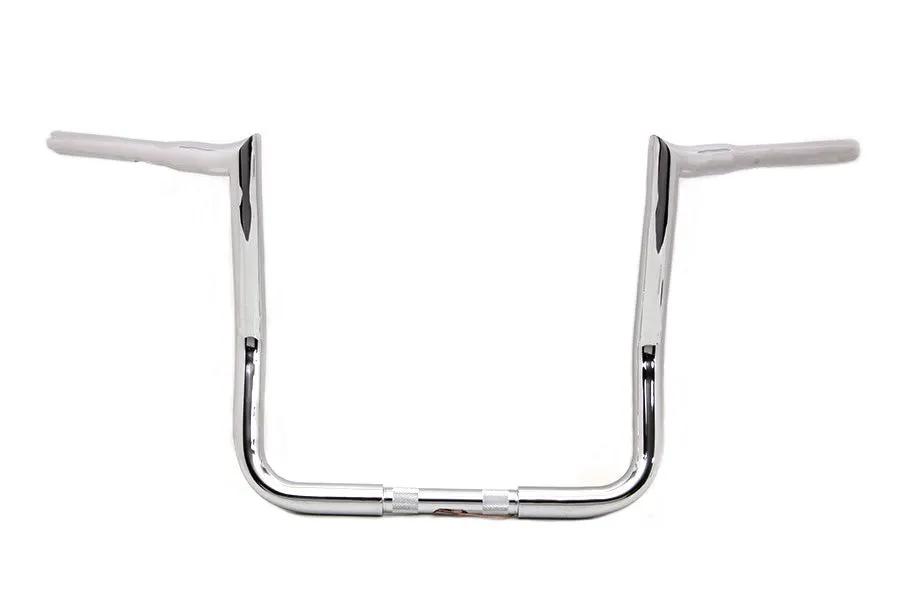 MCM 25-0728 15 Inch Ape Handlebar without Indents Chrome for Harley Davidson FLT by MCM