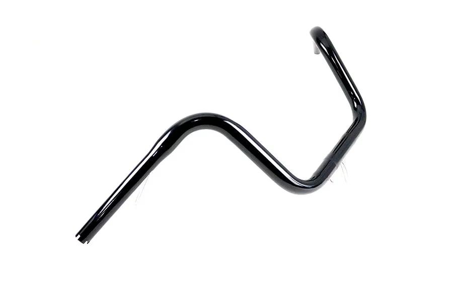 MCM 10 Inch Mini Ape Hanger Handlebar with Indents in Black (Part #20286B) by MCM