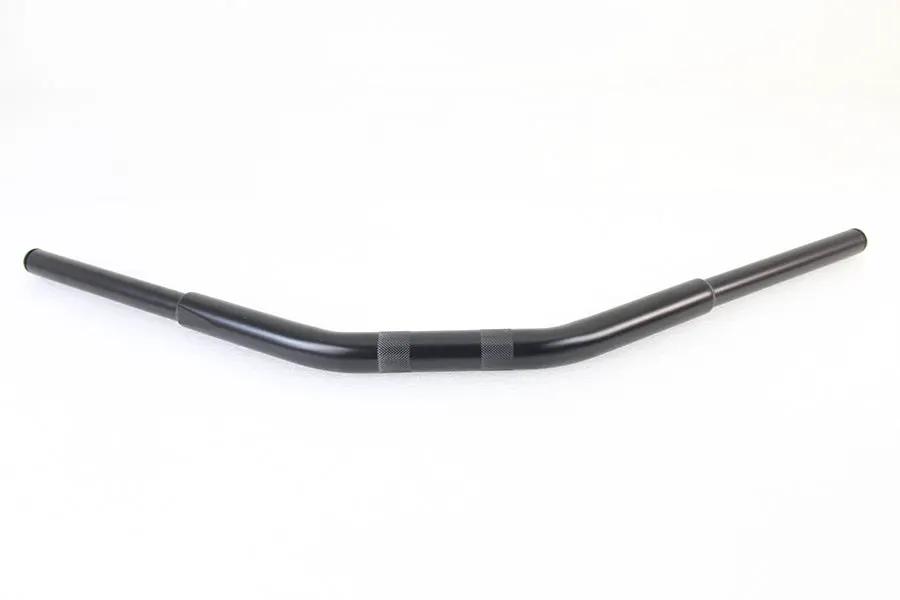MCM 5-1/2 inch Drag Replica Handlebar with Indents Black - Part #20244AB by MCM