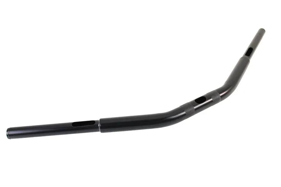 MCM 5-1/2 inch Drag Replica Handlebar with Indents Black - Part #20244AB by MCM
