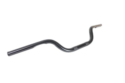 V-Twin 1 Inch Super Bar Handlebar with Indents - Black Finish for Harley Davidson by V-Twin