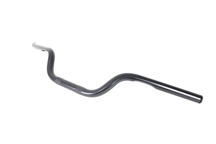 V-Twin 1 Inch Super Bar Handlebar with Indents - Black Finish for Harley Davidson by V-Twin