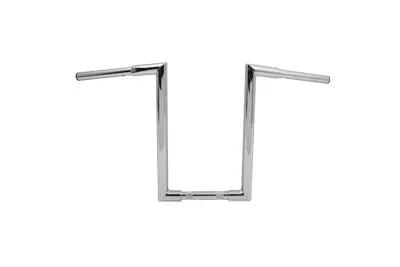 MCM 14 Inch Fatty 'Z' Bar Handlebar without Indents Chrome - Part #31-0198 by MCM