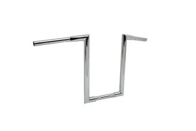MCM 14 Inch Fatty 'Z' Bar Handlebar without Indents Chrome - Part #31-0198 by MCM