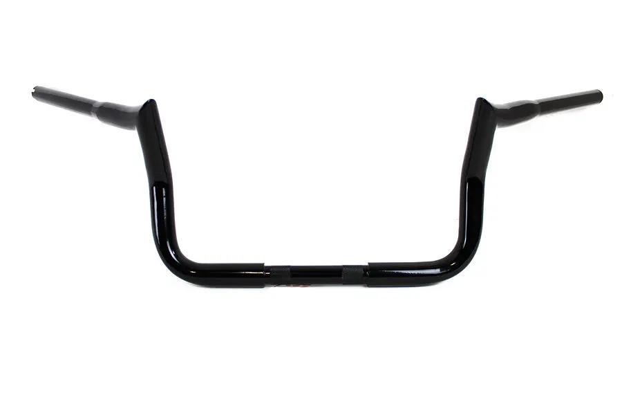 MCM 20247B 10 Inch Handlebar Without Indents for Harley Davidson FLT - Black by MCM