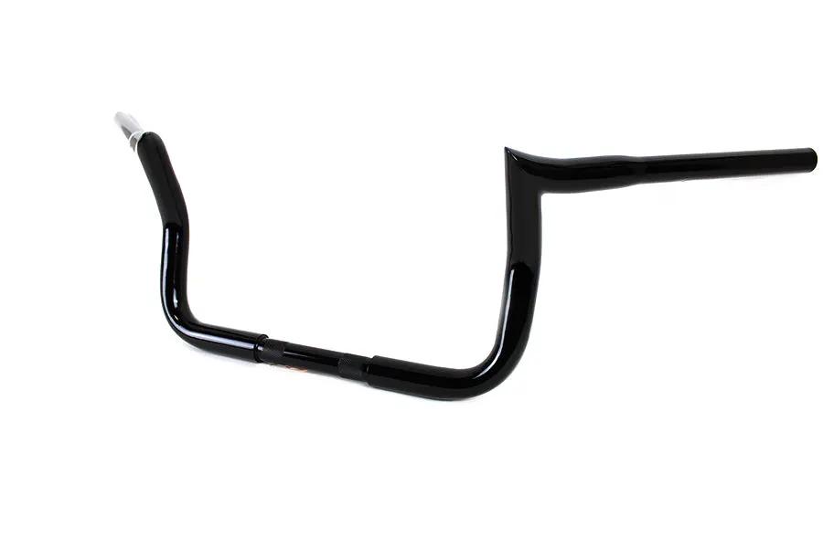 MCM 20247B 10 Inch Handlebar Without Indents for Harley Davidson FLT - Black by MCM