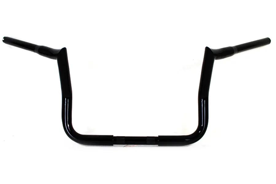MCM Black 12-Inch Handlebar without Indents for Harley Davidson FLT Models by MCM