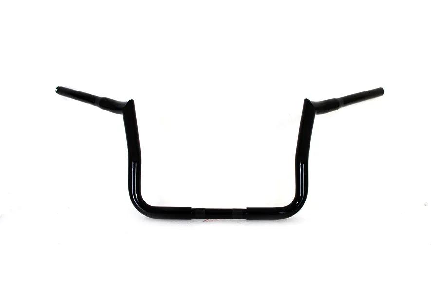 MCM 14 Inch Handlebar without Indents for Harley Davidson FLT - Black by MCM