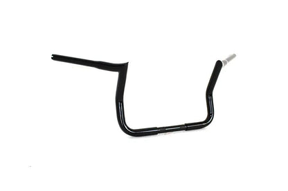 MCM 14 Inch Handlebar without Indents for Harley Davidson FLT - Black by MCM