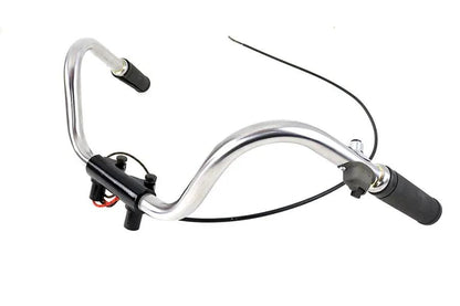 V-Twin Chrome XLCH Handlebar Assembly with Riser Clamp and Throttle Spirals by V-Twin