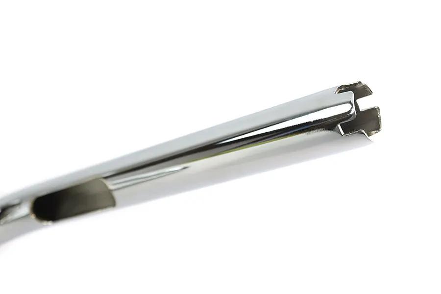 V-Twin 12 Inch Mini Ape Hanger Handlebar for Harley Davidson FLDE and FLHC Models by V-Twin