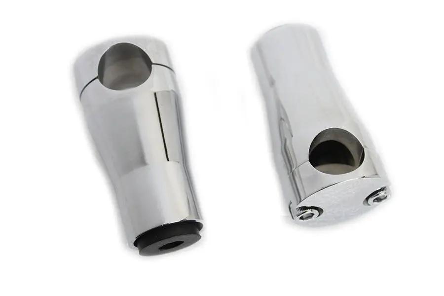 MCM Glide Riser Stem Set Chrome for Harley Davidson FL Models by MCM