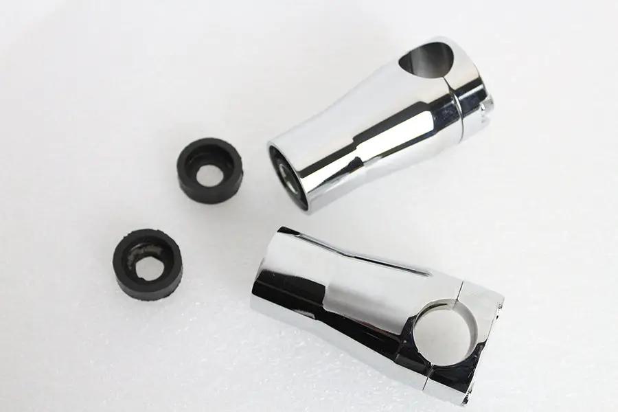 MCM Glide Riser Stem Set Chrome for Harley Davidson FL Models by MCM