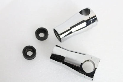MCM Glide Riser Stem Set Chrome for Harley Davidson FL Models by MCM