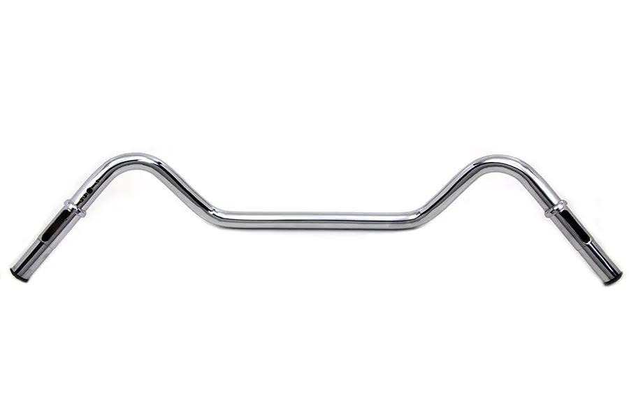 MCM Replica Flanders Spring Fork Handlebar with 5-1/2 Inch Pullback for Harley Davidson FL & W Models by MCM