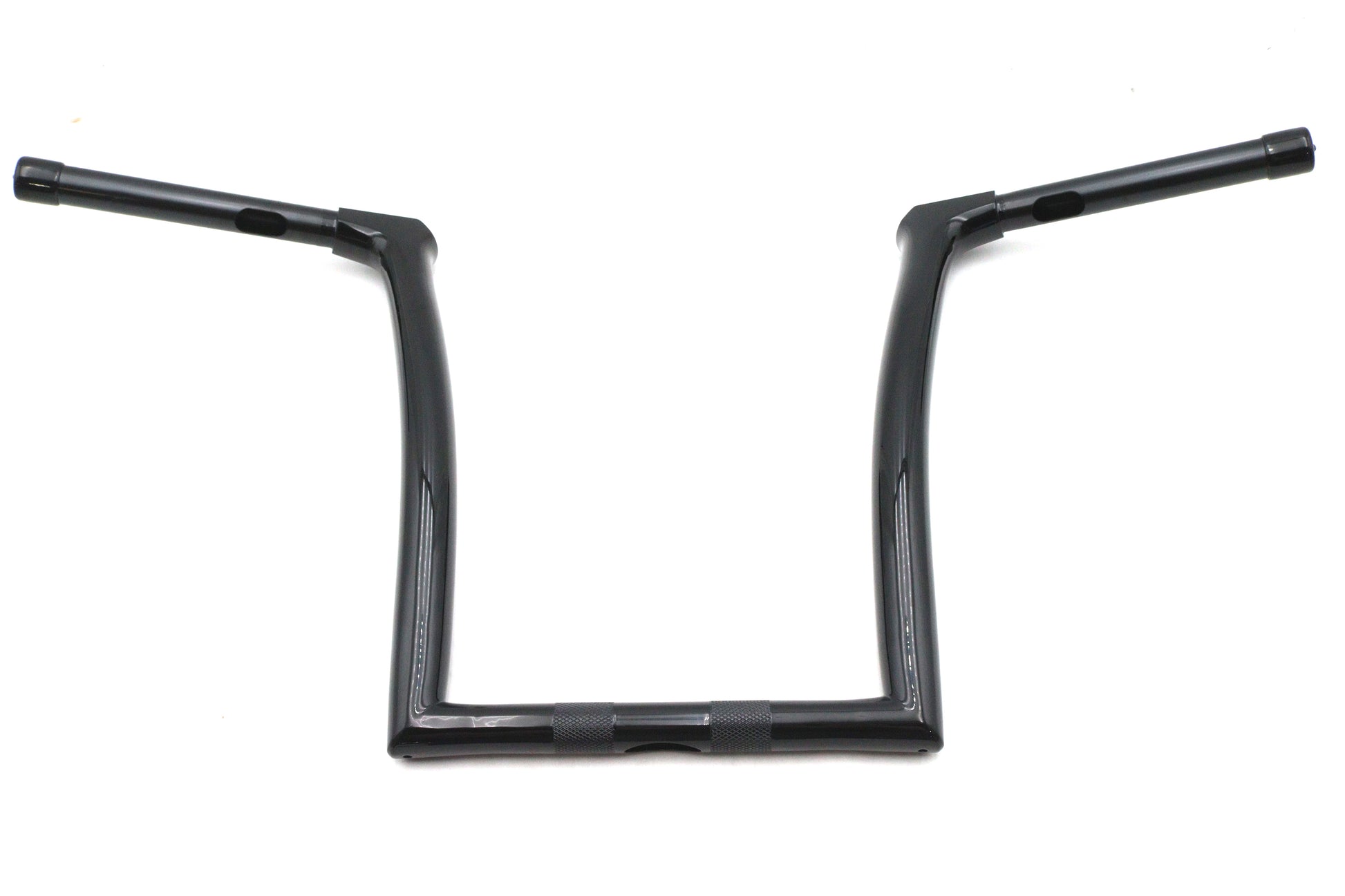 V-Twin 12.9 inch Rise Z-Bar Handlebar with Integral Fitting and Notched Design