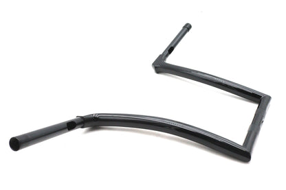 V-Twin 12.9 inch Rise Z-Bar Handlebar with Integral Fitting and Notched Design