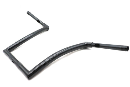 V-Twin 12.9 inch Rise Z-Bar Handlebar with Integral Fitting and Notched Design