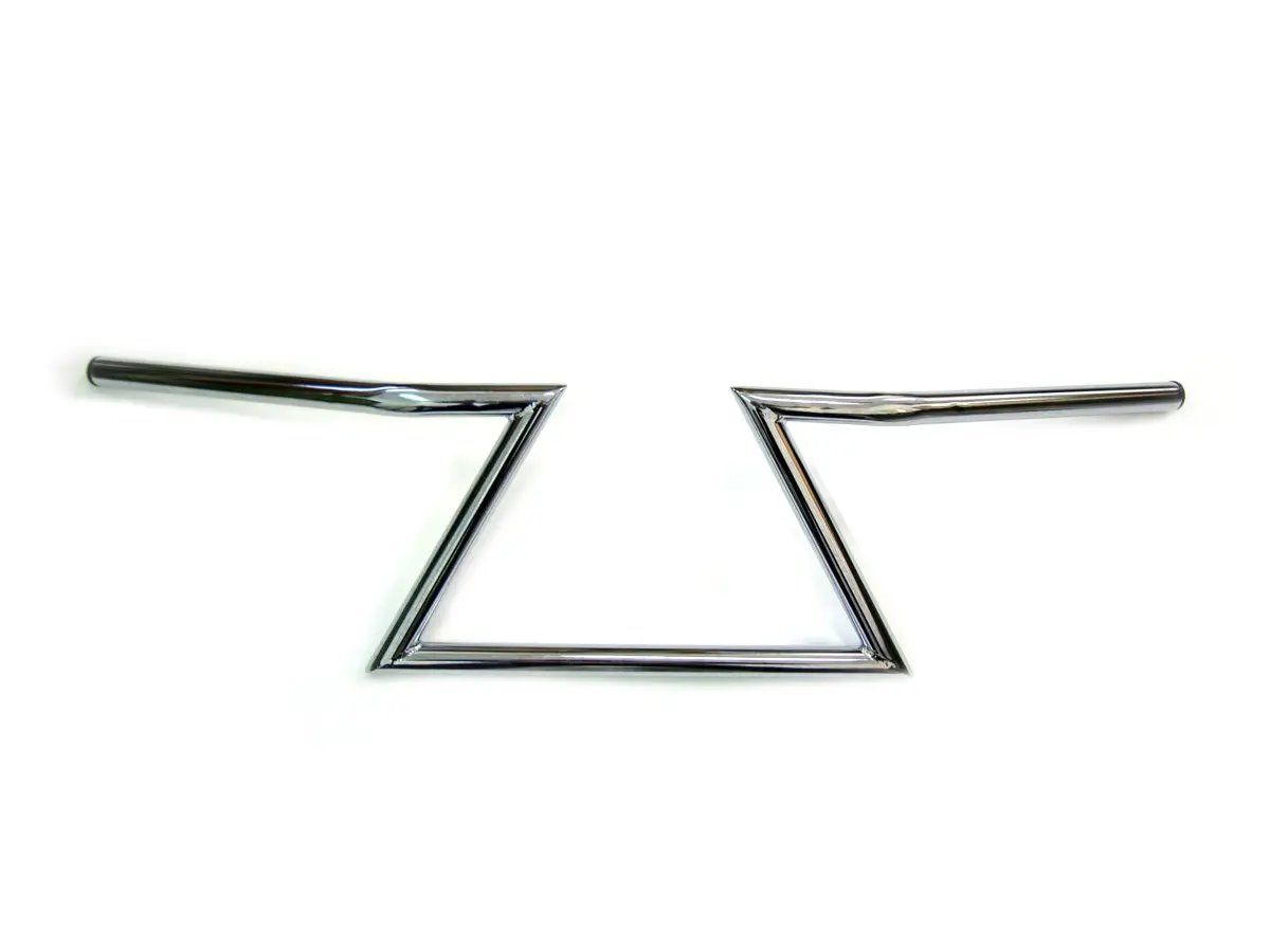 MCM 8 inch Z Handlebars Chrome without Indents - Part Number 20194 by MCM