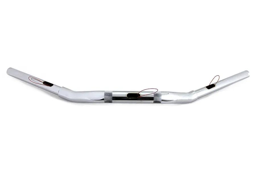 MCM 2 Inch Drag Handlebar without Indents Chrome - 29-1/2 Inch Length by MCM