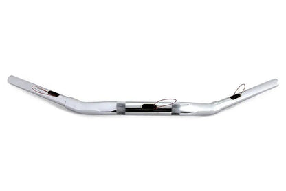 MCM 2 Inch Drag Handlebar without Indents Chrome - 29-1/2 Inch Length by MCM