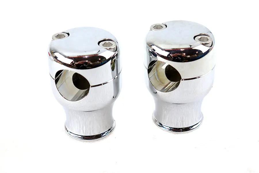 2 Inch Chrome Glide Riser Set for Motorcycles - Brand and Part Number 25-0893 by V-Twin