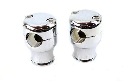 2 Inch Chrome Glide Riser Set for Motorcycles - Brand and Part Number 25-0893 by V-Twin