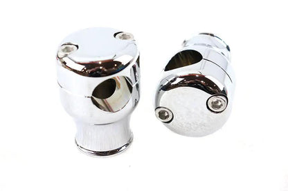 2 Inch Chrome Glide Riser Set for Motorcycles - Brand and Part Number 25-0893 by V-Twin