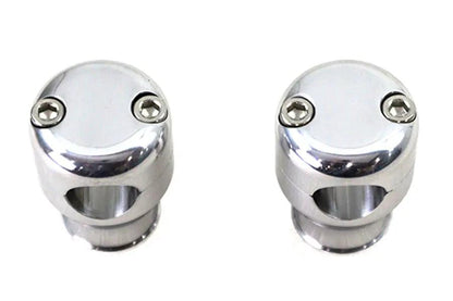 2 Inch Glide Riser Set by [Brand Name] - Polished Finish for 1 Inch Handlebars by V-Twin
