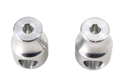 2 Inch Glide Riser Set by [Brand Name] - Polished Finish for 1 Inch Handlebars by V-Twin