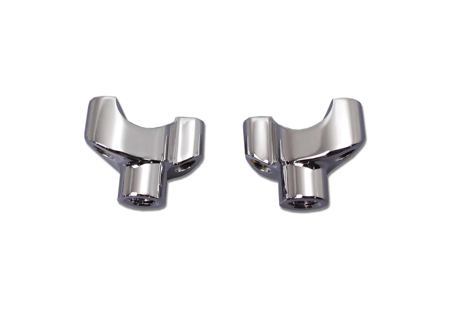 MCM 1-3/4 Inch Riser Set Chrome for Harley Davidson FLT (1988-1997) by MCM