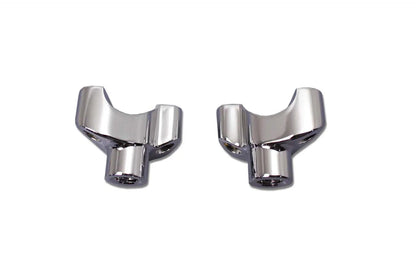 MCM 1-3/4 Inch Riser Set Chrome for Harley Davidson FLT (1988-1997) by MCM