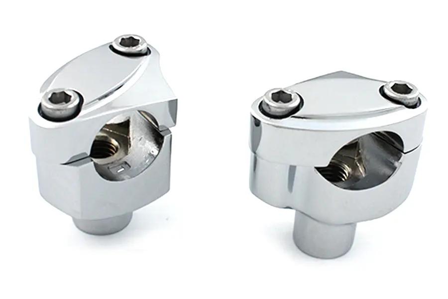 MCM 1-1/2 Inch Riser Set Chrome - Fits Harley Davidson FLT Models from 1988 to 1997 by MCM