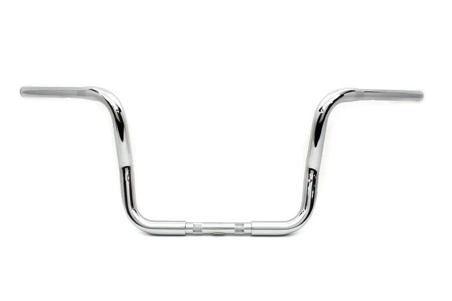 MCM 12 Inch Bagger Handlebar with Indents for Harley Davidson FLT Models by MCM