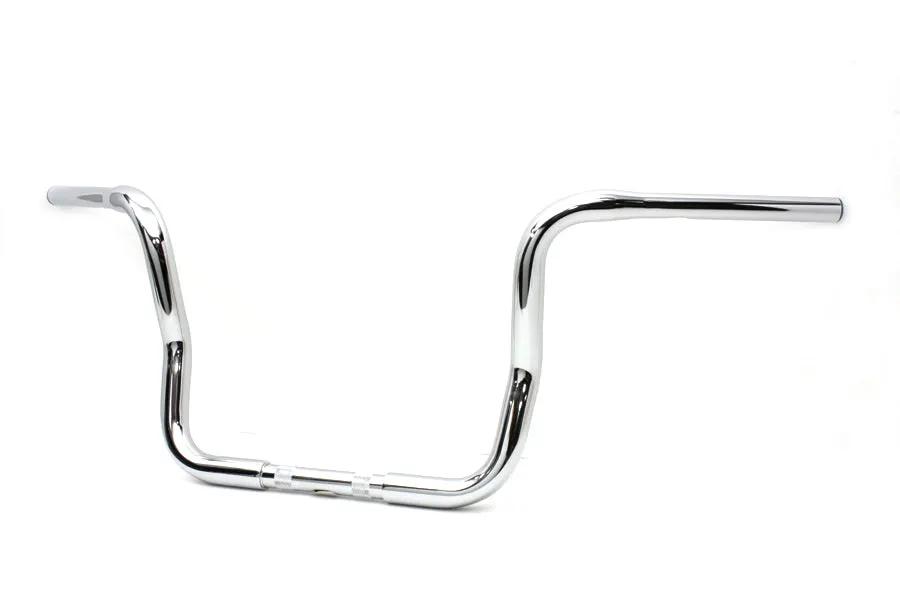 MCM 12 Inch Bagger Handlebar with Indents for Harley Davidson FLT Models by MCM